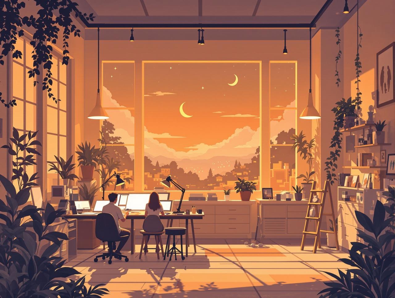 AI短剧创作团队工作场景